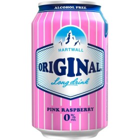 HARTWALL Original Long Drink Pink Raspberry 0% (24x0.33l) – Premium Ready-to-Drink Long Drink 🍸