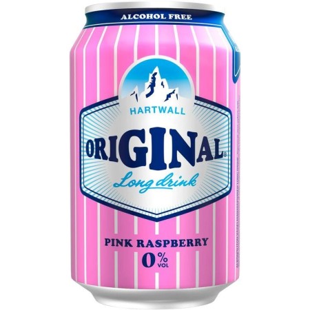 HARTWALL Original Long Drink Pink Raspberry 0% (24x0.33l) – Premium Ready-to-Drink Long Drink 🍸