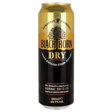 BLACKTHORM English Dry Cider 5% (24x0.5l) – Premium Ready-to-Drink Long Drink 🍸