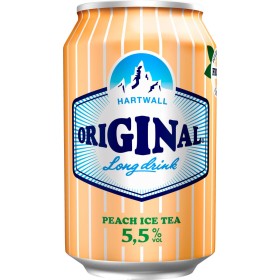 HARTWALL Original Gin Long Drink Peach Ice Tea 5.5% (24x0.33l)