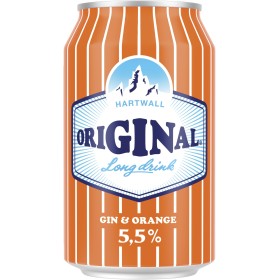 HARTWALL Original Gin Orange Long Drink 5.5% (24x0.33l) | Long Drink Club | HARTWALL