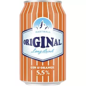 HARTWALL Original Gin Orange Long Drink 5.5% (24x0.33l)