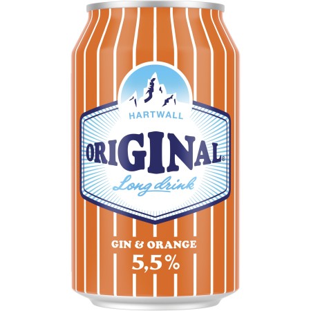HARTWALL Original Gin Orange Long Drink 5.5% (24x0.33l) | Long Drink Club | HARTWALL