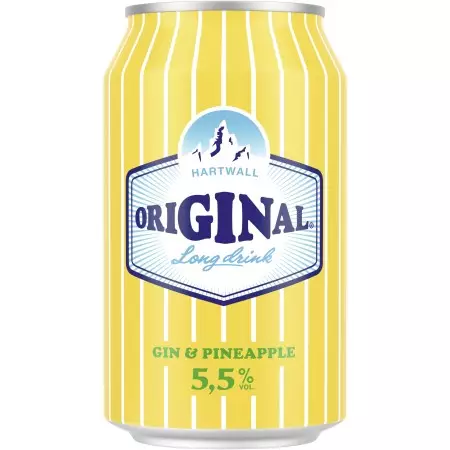 HARTWALL Original Gin Long Drink Pineapple 5.5% (24x0.33l)