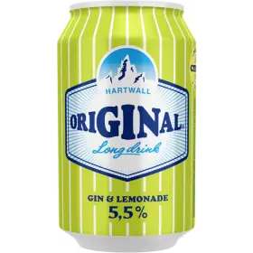 HARTWALL Original Long Drink Lemonade 5.5% (24x0.33l)
