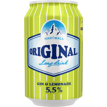 HARTWALL Original Long Drink Lemonade 5.5% (24x0.33l) | Long Drink Club | HARTWALL