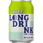KOFF Lime & Vodka Long Drink 5.5% (24x0.33l) | Long Drink Club | KOFF