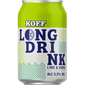 KOFF Lime & Vodka Long Drink 5.5% (24x0.33l)
