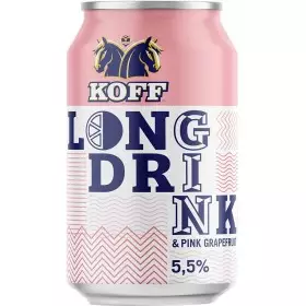 KOFF Pink Grapefruit Long Drink 5.5% (24x0.33l)