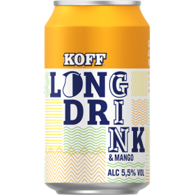 KOFF Mango Long Drink 5.5% (24x0.33l) | Long Drink Club | KOFF