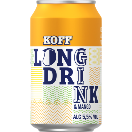 KOFF Mango Long Drink 5.5% (24x0.33l) | Long Drink Club | KOFF