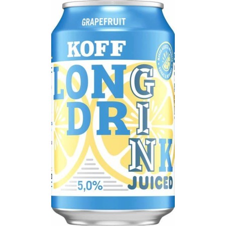 KOFF Juiced Grapefruit Long Drink 5% (24x0.33l) | Long Drink Club | KOFF