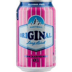 HARTWALL Original Long Drink Pink Raspberry 0.0% (24x0.33l) | Long Drink Club | HARTWALL