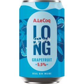 A. LE COQ Gin Long Drink Grapefruit 5.5% (24x0.33l) | Long Drink Club | A. LE COQ