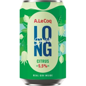 A. LE COQ Gin Long Drink Citrus 5.5% (24x0.33l) | Long Drink Club | A. LE COQ