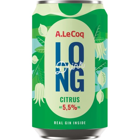 A. LE COQ Gin Long Drink Citrus 5.5% (24x0.33l) | Long Drink Club | A. LE COQ