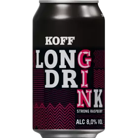 KOFF Strong Raspberry Long Drink 8% (24x0.33l)