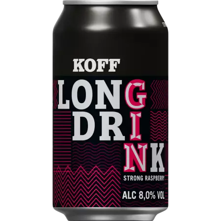 KOFF Strong Raspberry Long Drink 8% (24x0.33l)
