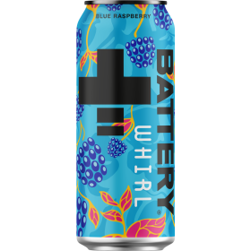 BATTERY Blue Raspberry 24x0,5l – Intensiver Energy Drink mit Koffein | Long Drink Club | BATTERY