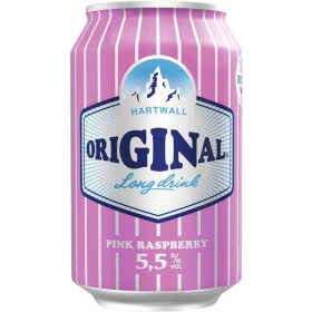 HARTWALL Original Pink Raspberry Long Drink 5.5% (24x0.33l)