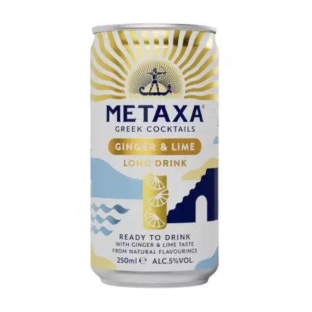 METAXA Ginger & Lime Long Drink 5.0% (24x0.25l)