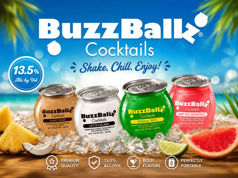 🍹 BuzzBallz Cocktails – La tendencia viral de cocktails RTD de Estados Unidos